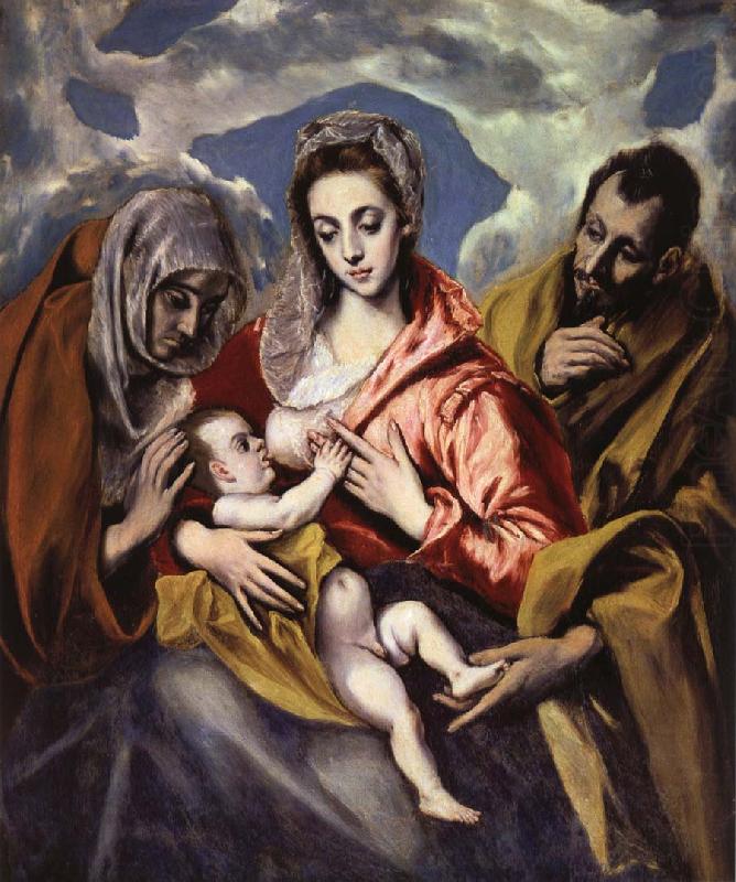El Greco The Holy Family iwth St Anne